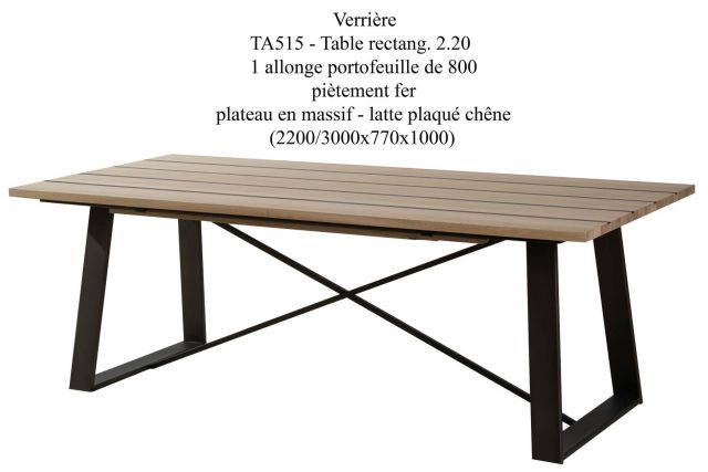 TABLE RECTANGULAIRE