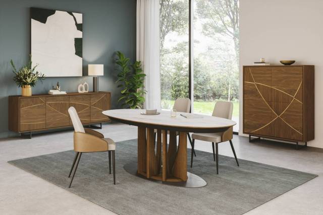 TABLE OVALE EXTENSIBLE